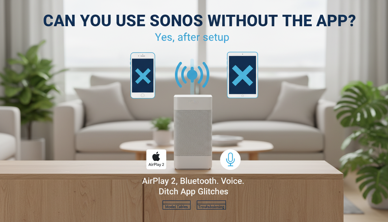 Can You Use Sonos Speakers Without the App? Can You Use Sonos Speakers Without the App?