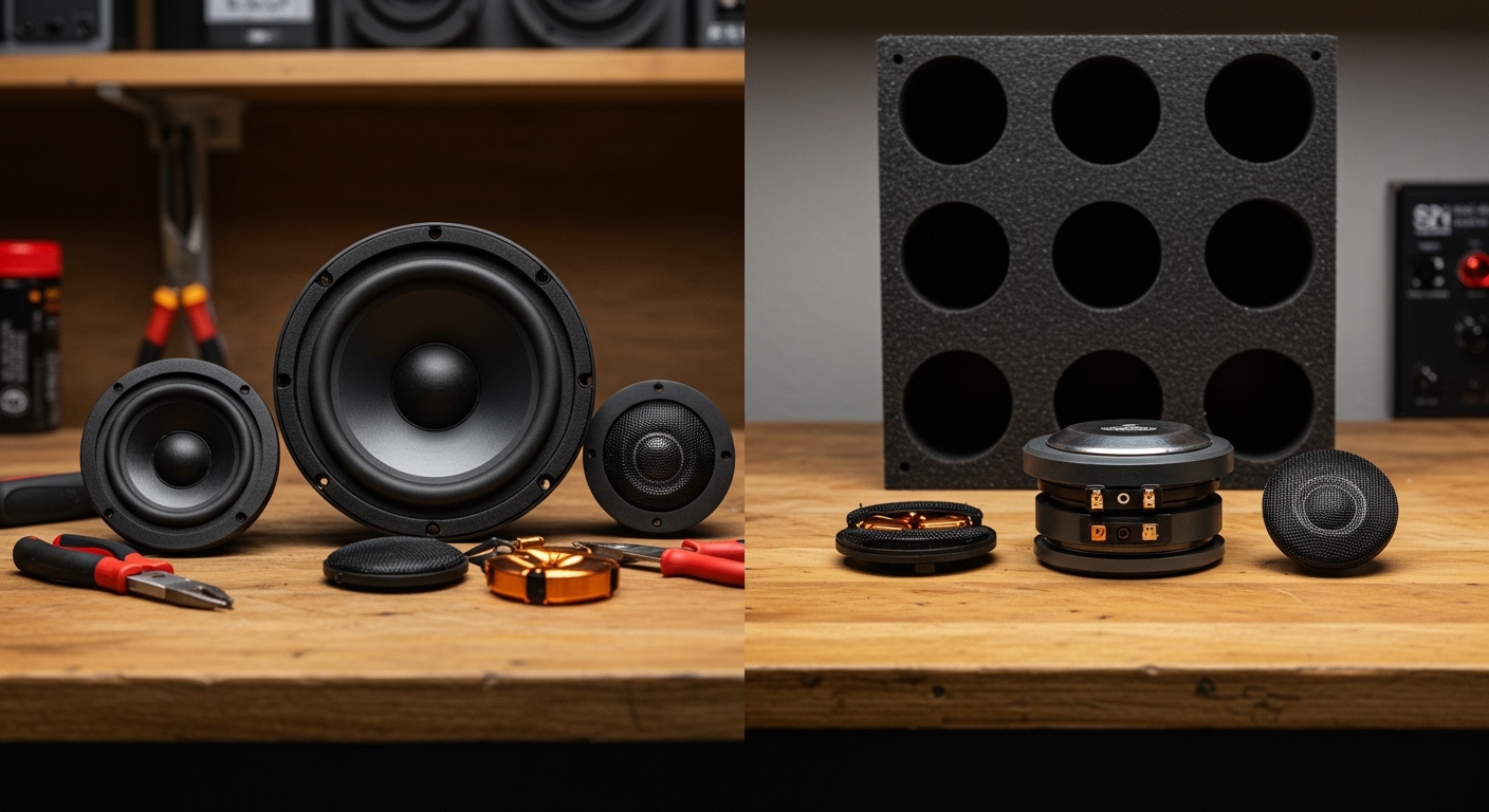 Coaxial vs Component Speakers: Differences & How to Choose - Featured Image Coaxial vs Component Speakers: Differences & How to Choose