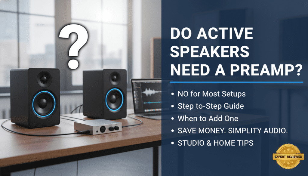 Do Active Speakers Need a Preamp?