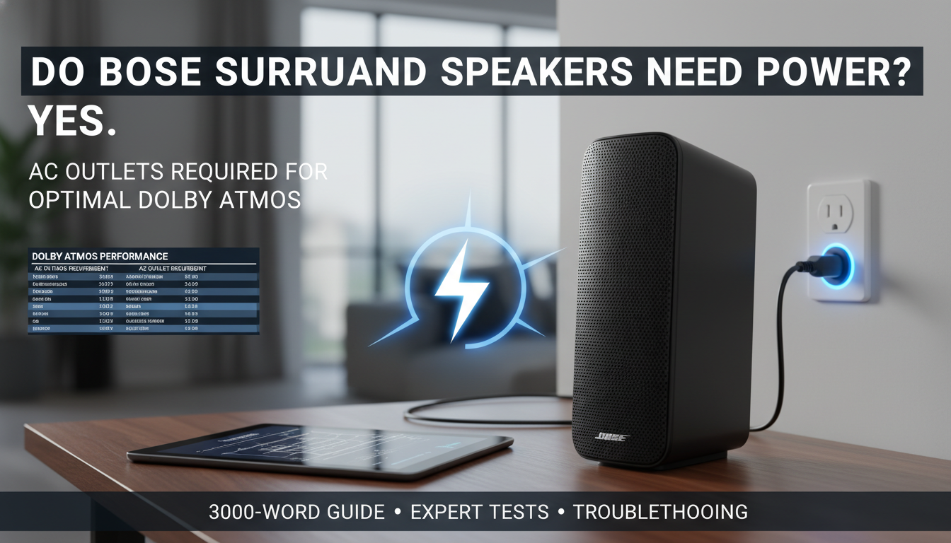 Do Bose Surround Speakers Need Power?