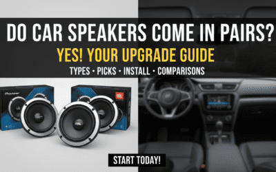 Do Car Speakers Come in Pairs? Guide