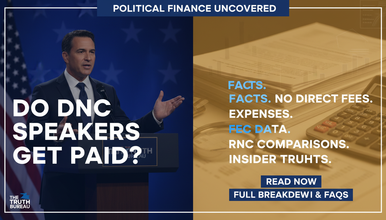 Do DNC Speakers Get Paid? Facts Do DNC Speakers Get Paid? Facts