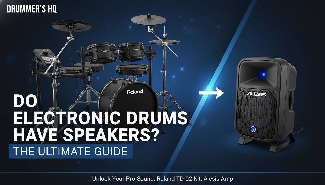 Do Electronic Drums Have Speakers? Guide