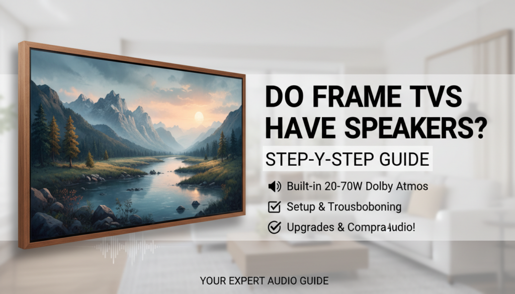 Do Frame TVs Have Speakers? Step-by-Step Guide