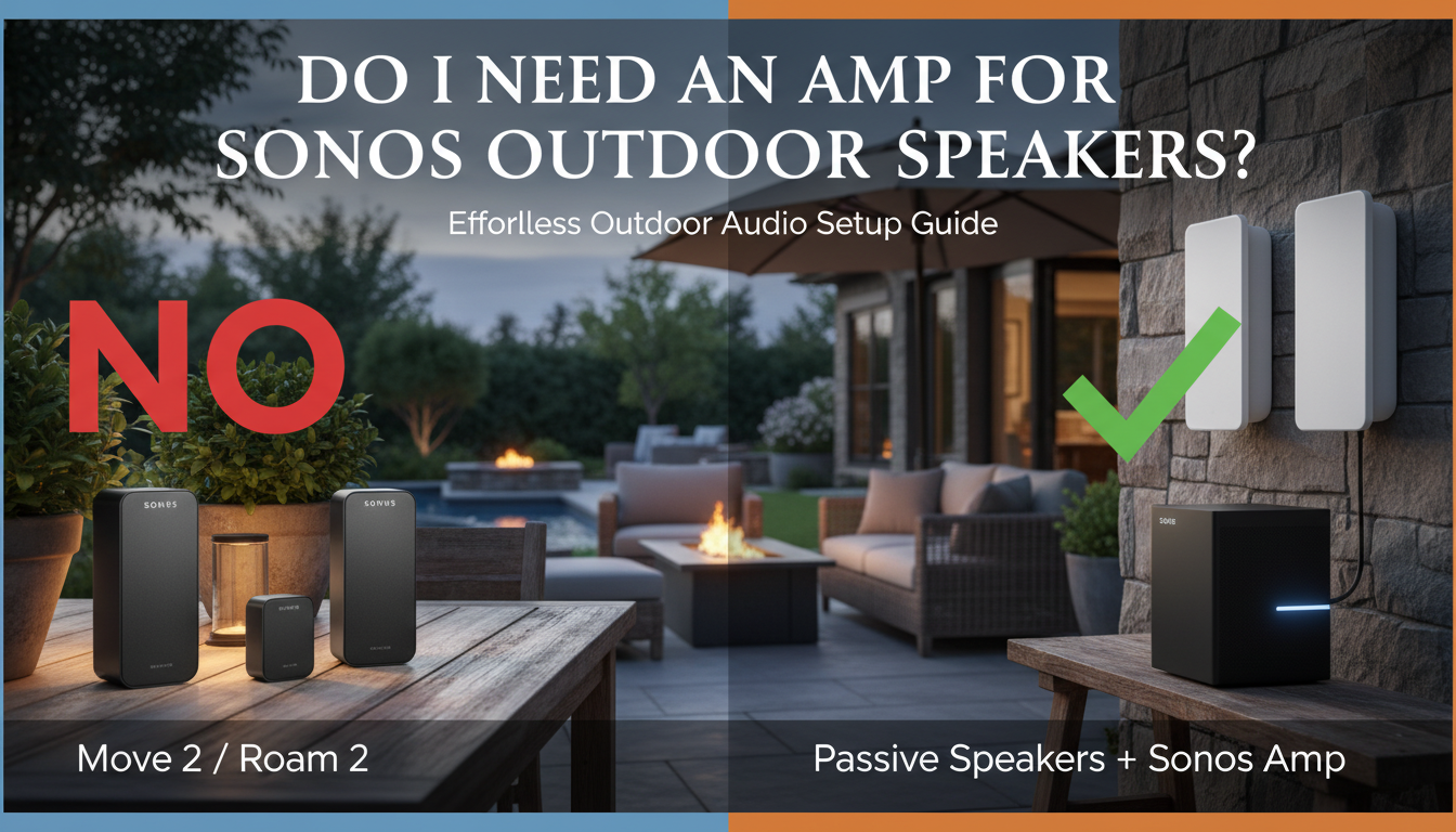 Do I Need an Amp for Sonos Outdoor Speakers? Do I Need an Amp for Sonos Outdoor Speakers?