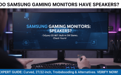 Do Samsung Gaming Monitors Have Speakers?