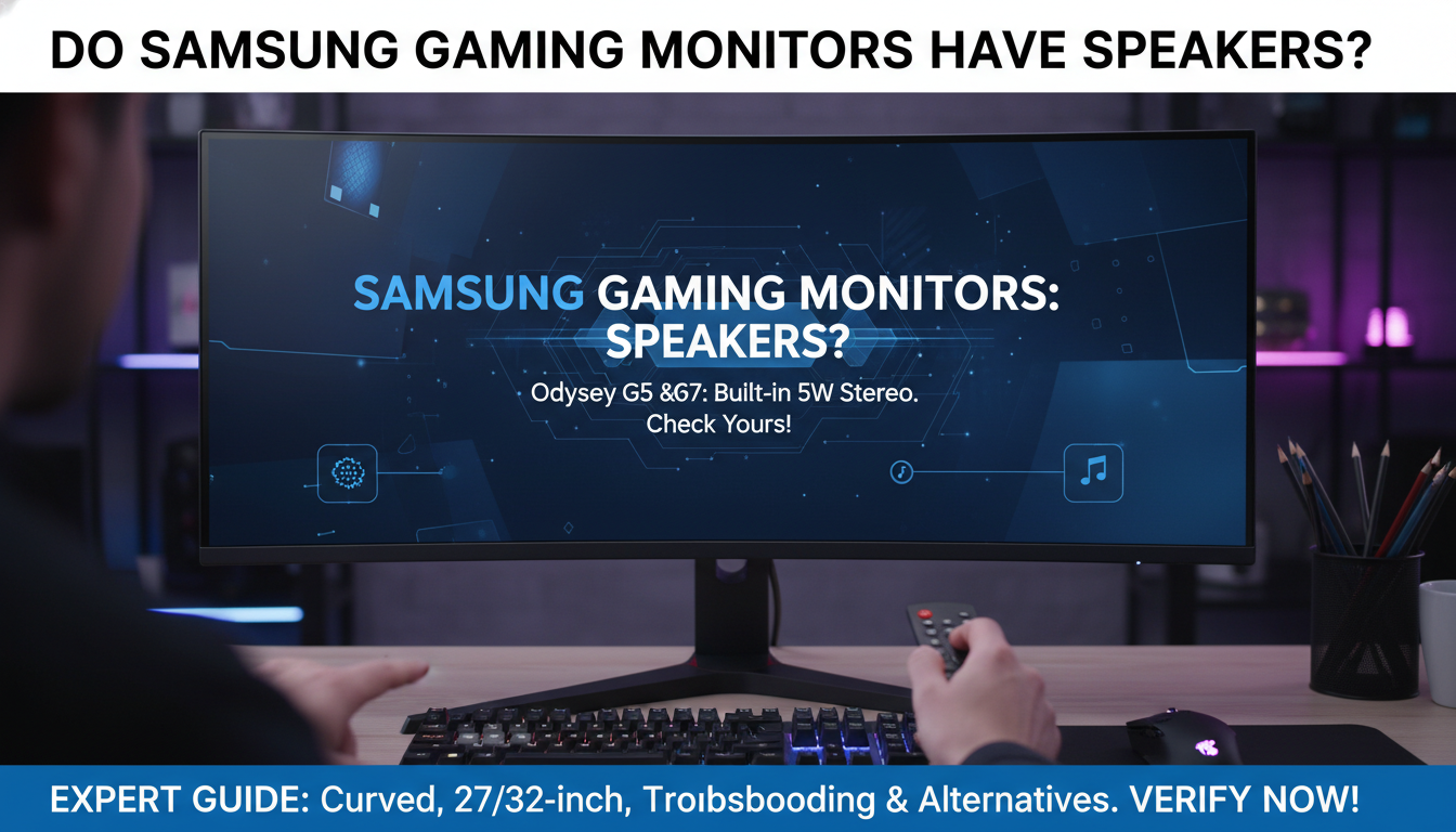 Do Samsung Gaming Monitors Have Speakers?