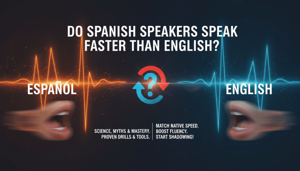 Do Spanish Speakers Speak Faster Than English?