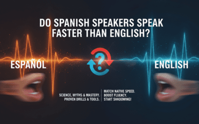Do Spanish Speakers Speak Faster Than English?