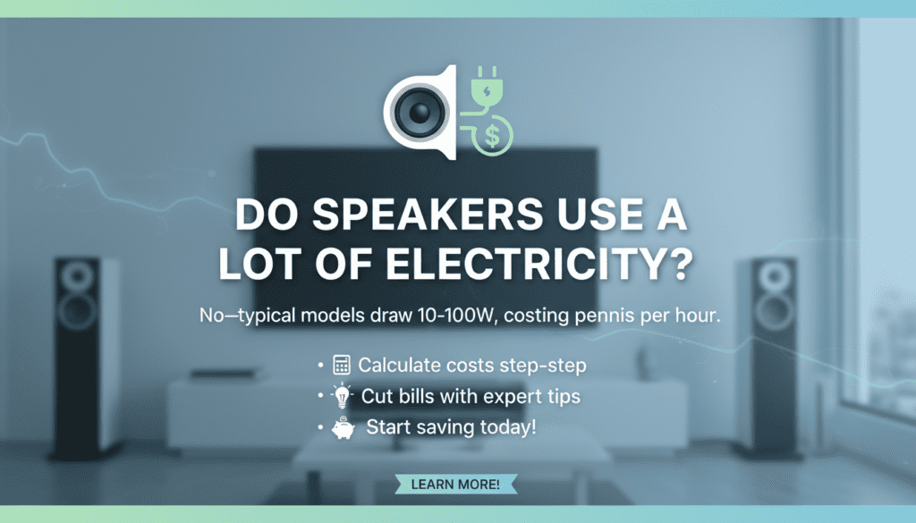 Do Speakers Use a Lot of Electricity?