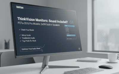 Do ThinkVision Monitors Have Speakers?