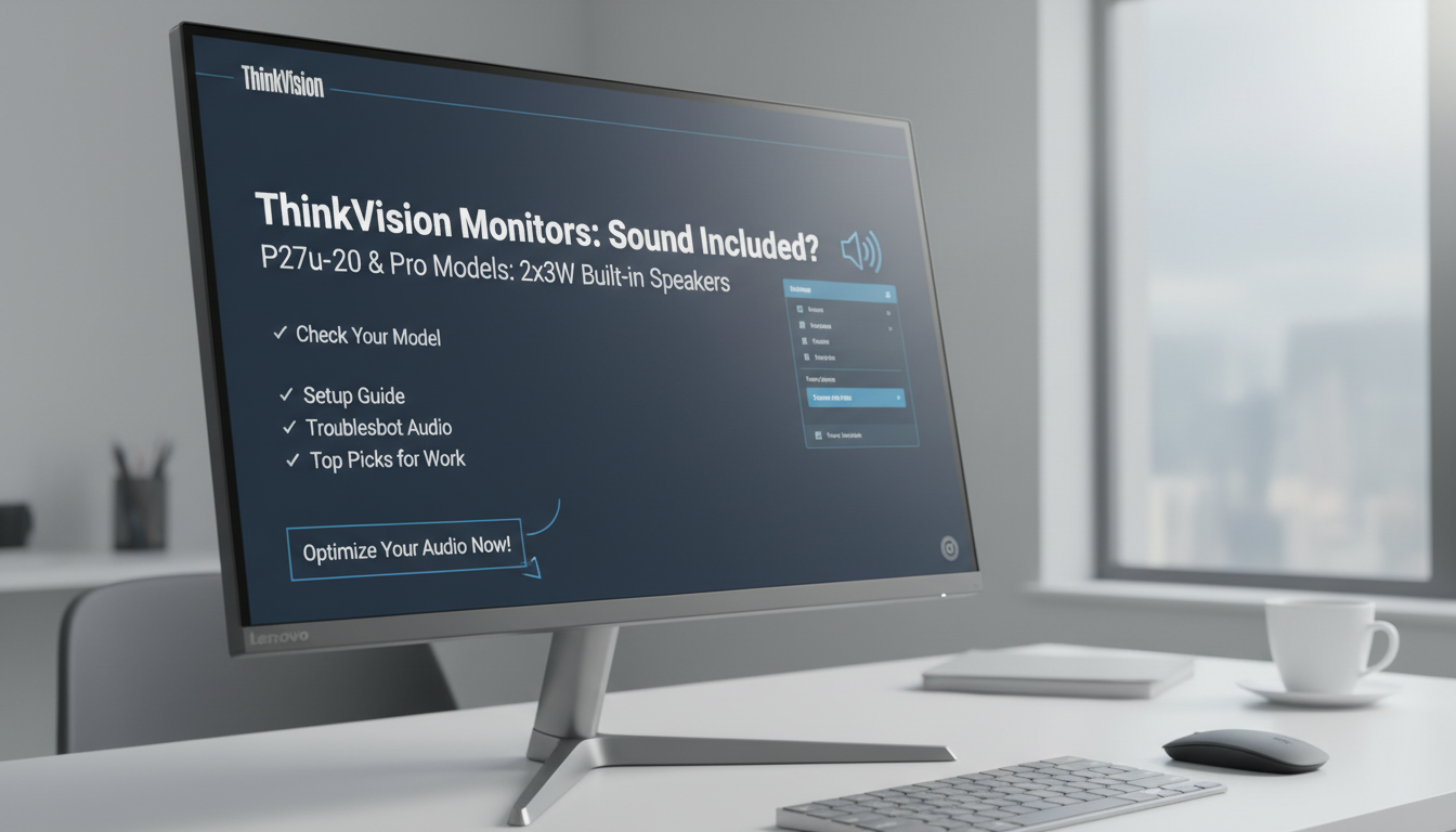 Do ThinkVision Monitors Have Speakers?