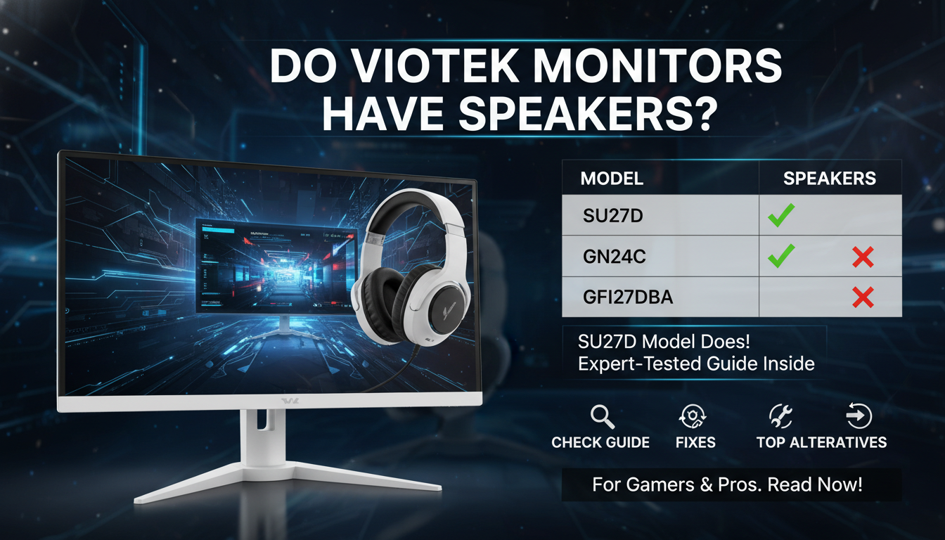 Do Viotek Monitors Have Speakers?