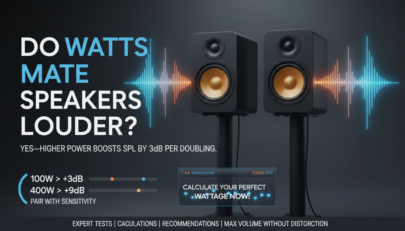 Do Watts Make Speakers Louder?