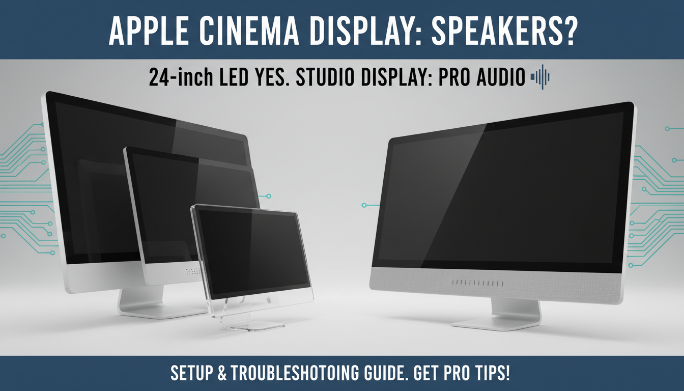 Does Apple Cinema Display Have Speakers?
