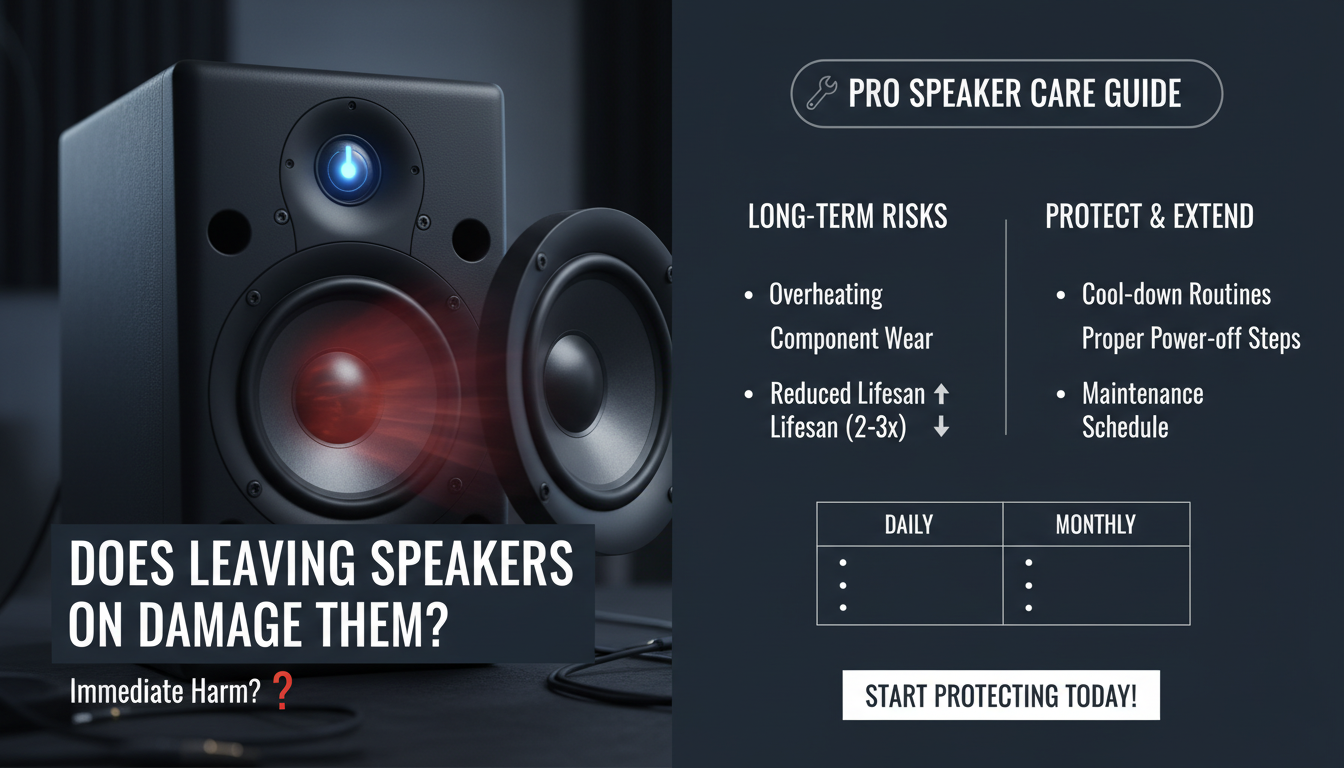 Does Leaving Speakers On Damage Them?