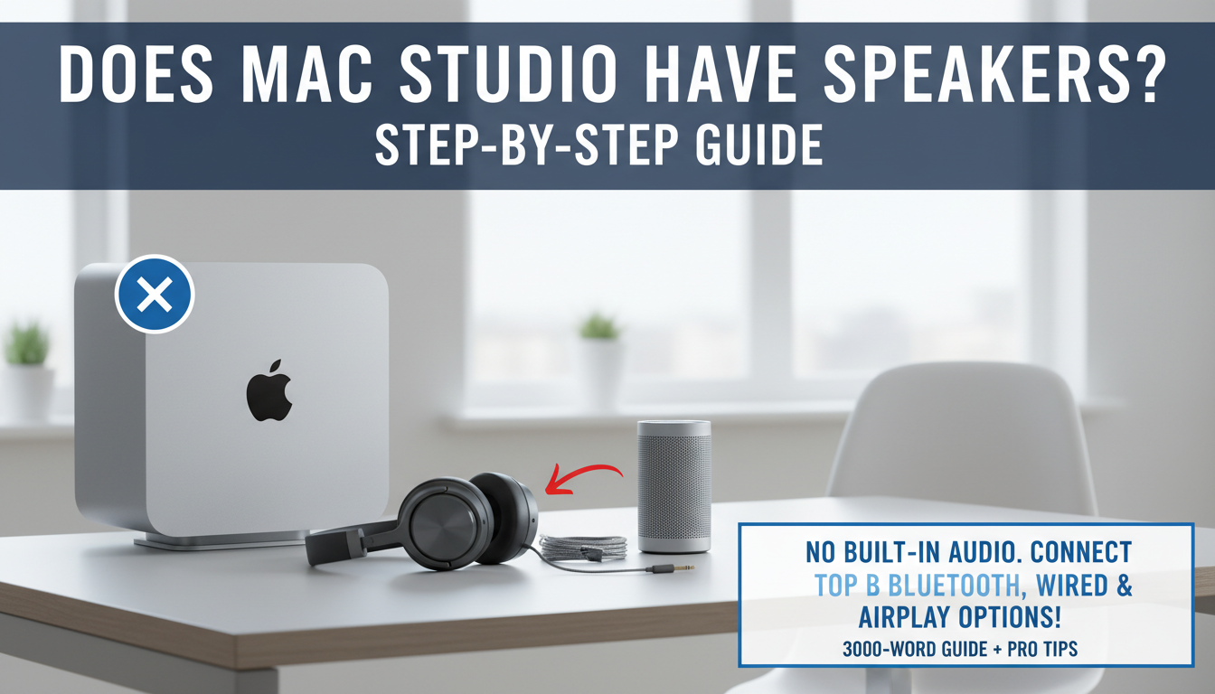 Does Mac Studio Have Speakers? Step-by-Step Guide