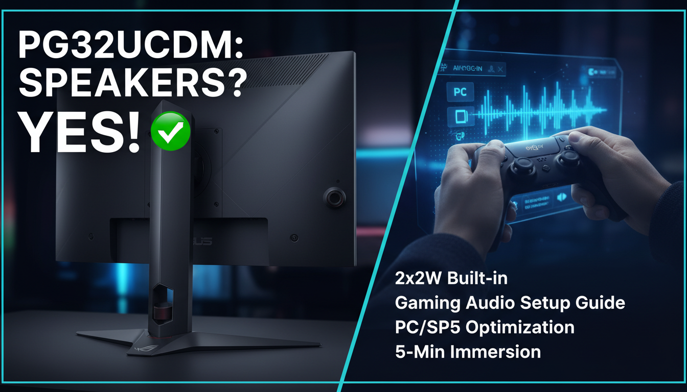 Does PG32UCDM Have Speakers? Yes!