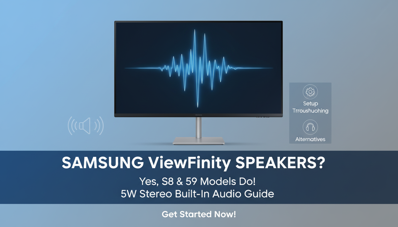 Does Samsung ViewFinity Have Speakers? Guide