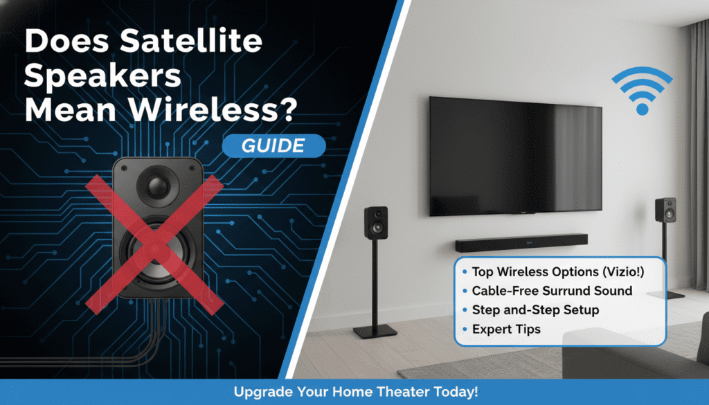 Does Satellite Speakers Mean Wireless? Guide