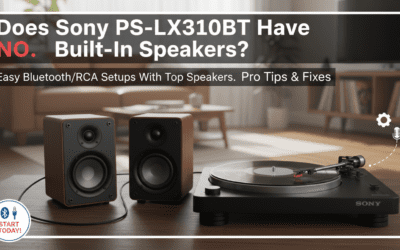 Does Sony PS-LX310BT Have Built-In Speakers?
