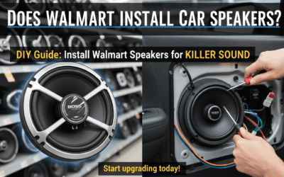 Does Walmart Install Car Speakers?
