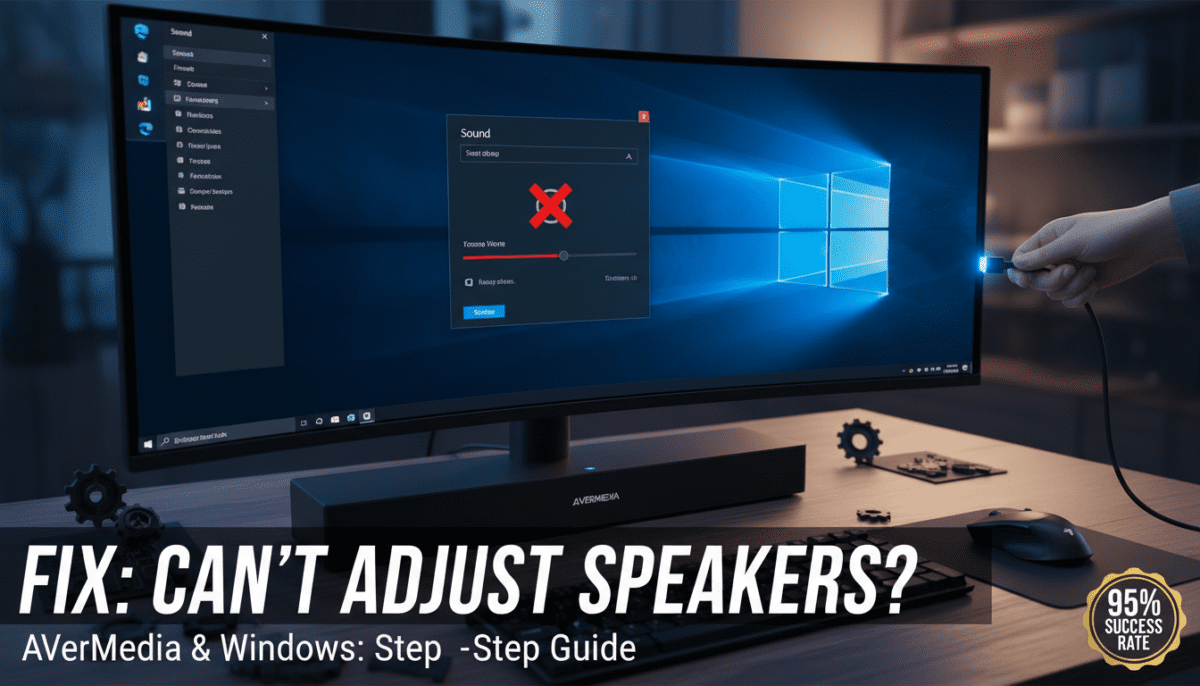 Fix Can Not Adjust Speakers After Plugging In