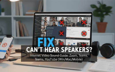 Fix Can’t Hear Speakers on Internet Video Now