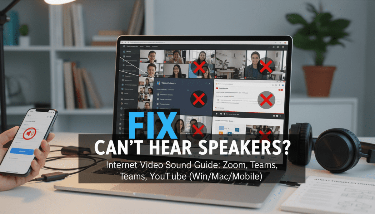 Fix Can't Hear Speakers on Internet Video Now