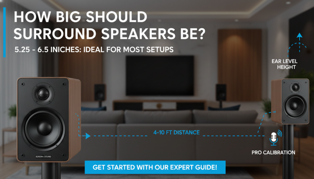 How Big Should Surround Speakers Be? How Big Should Surround Speakers Be?