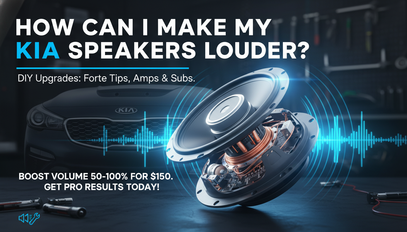 How Can I Make My Kia Speakers Louder?