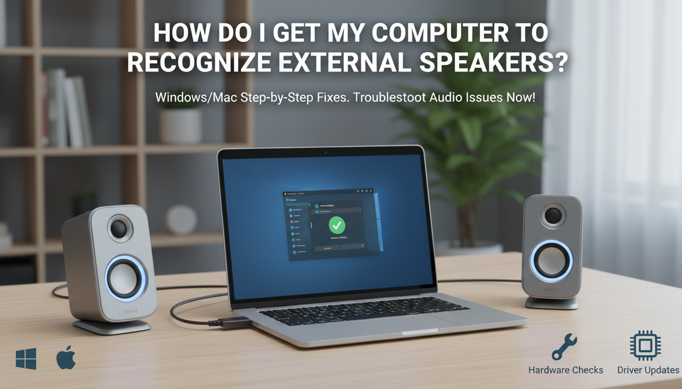 How Do I Get My Computer to Recognize External Speakers? How Do I Get My Computer to Recognize External Speakers?