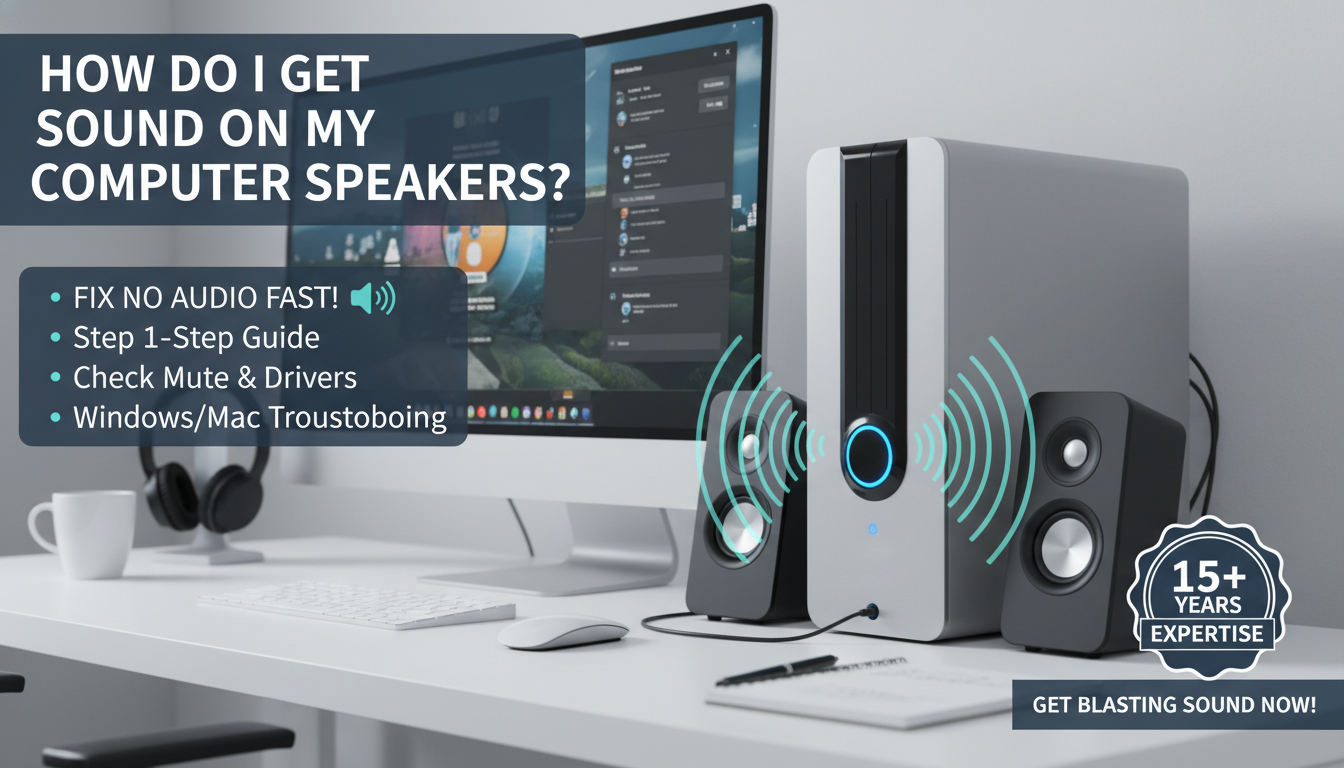 How Do I Get Sound on My Computer Speakers?