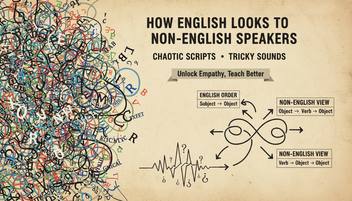 How English Looks to Non-English Speakers