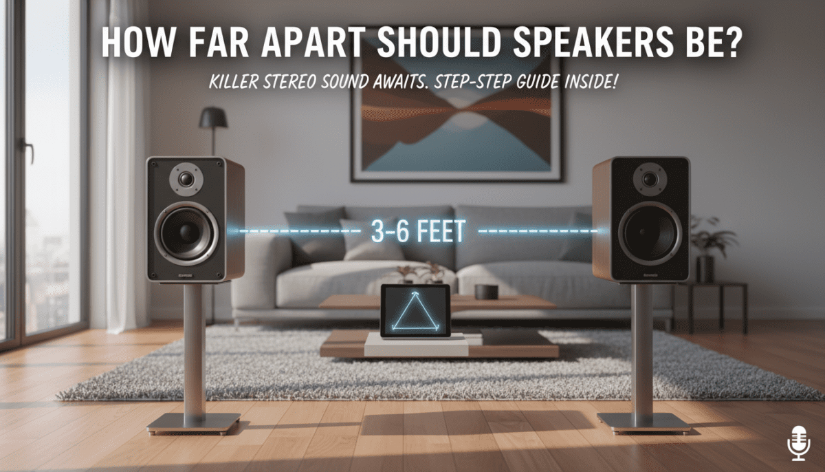 How Far Apart Should Speakers Be?