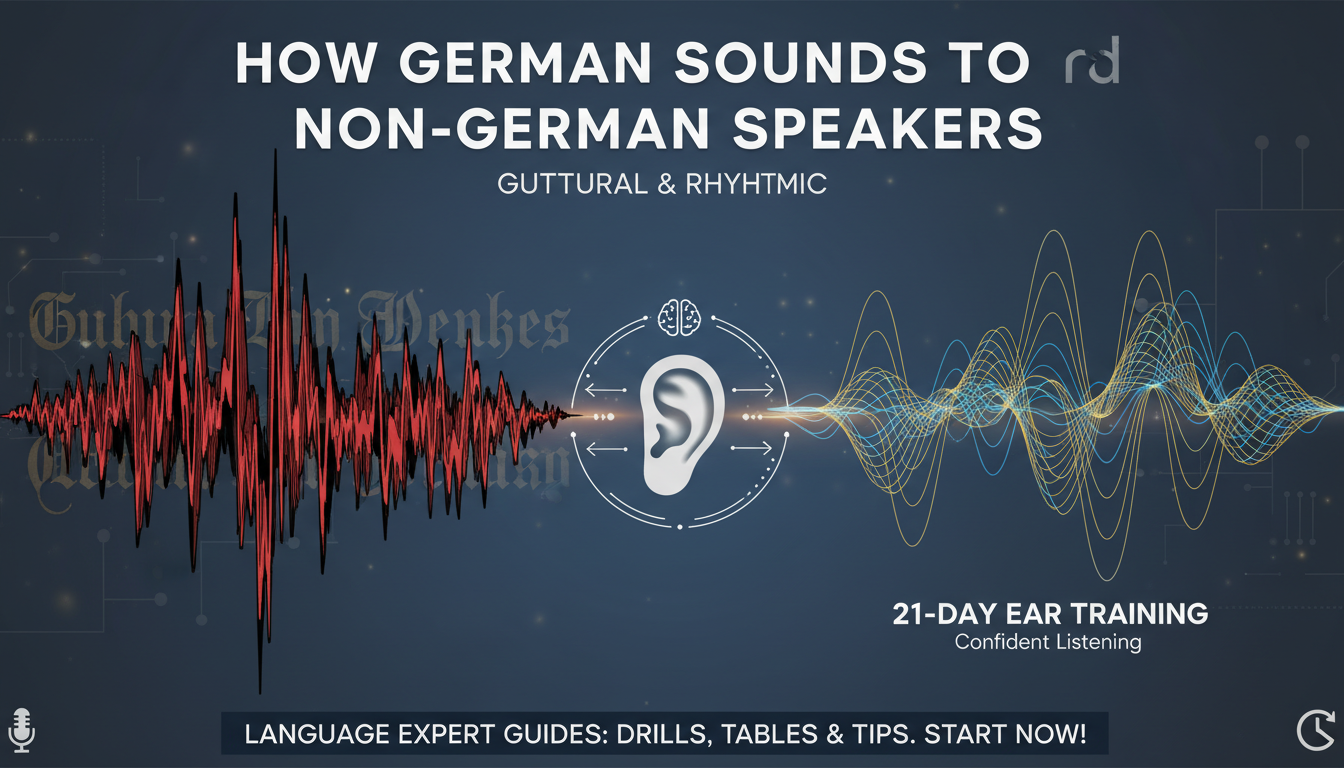 How German Sounds to Non-German Speakers How German Sounds to Non-German Speakers
