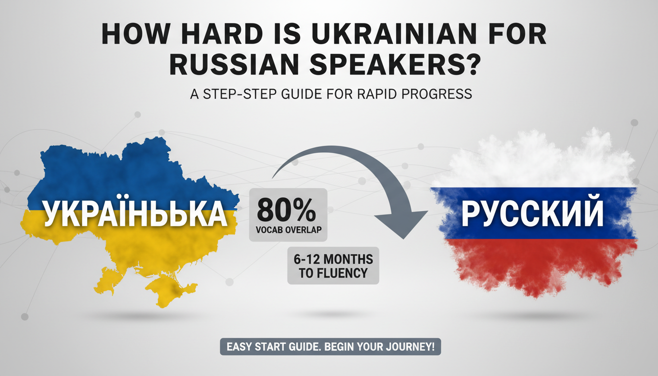 How Hard Is Ukrainian for Russian Speakers?