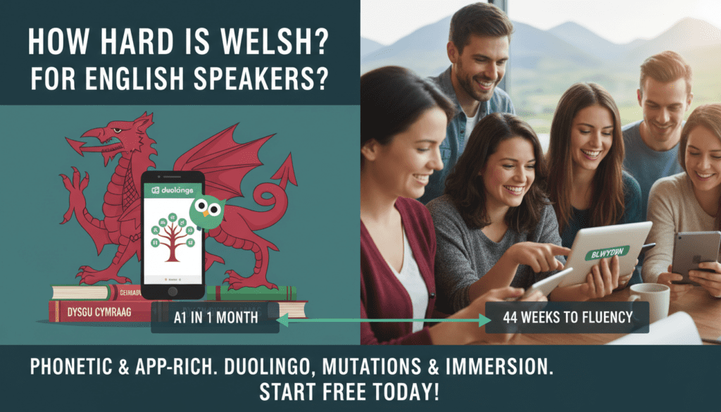 How Hard is Welsh to Learn for English Speakers?