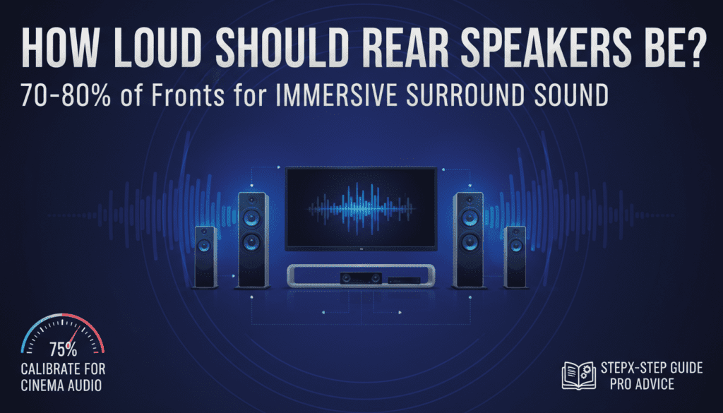 How Loud Should Rear Speakers Be?