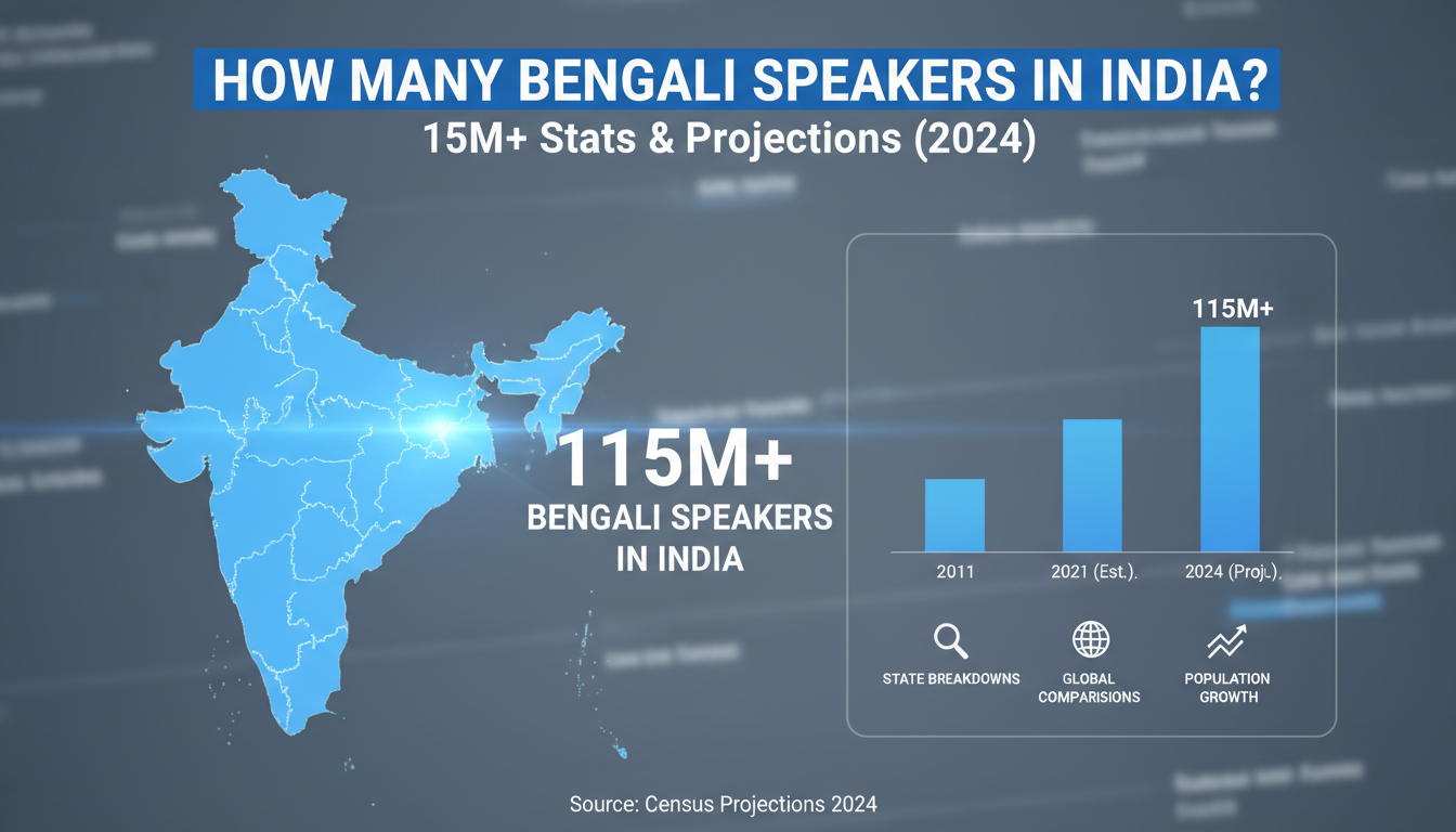 How Many Bengali Speakers in India? 115M+ Stats How Many Bengali Speakers in India? 115M+ Stats