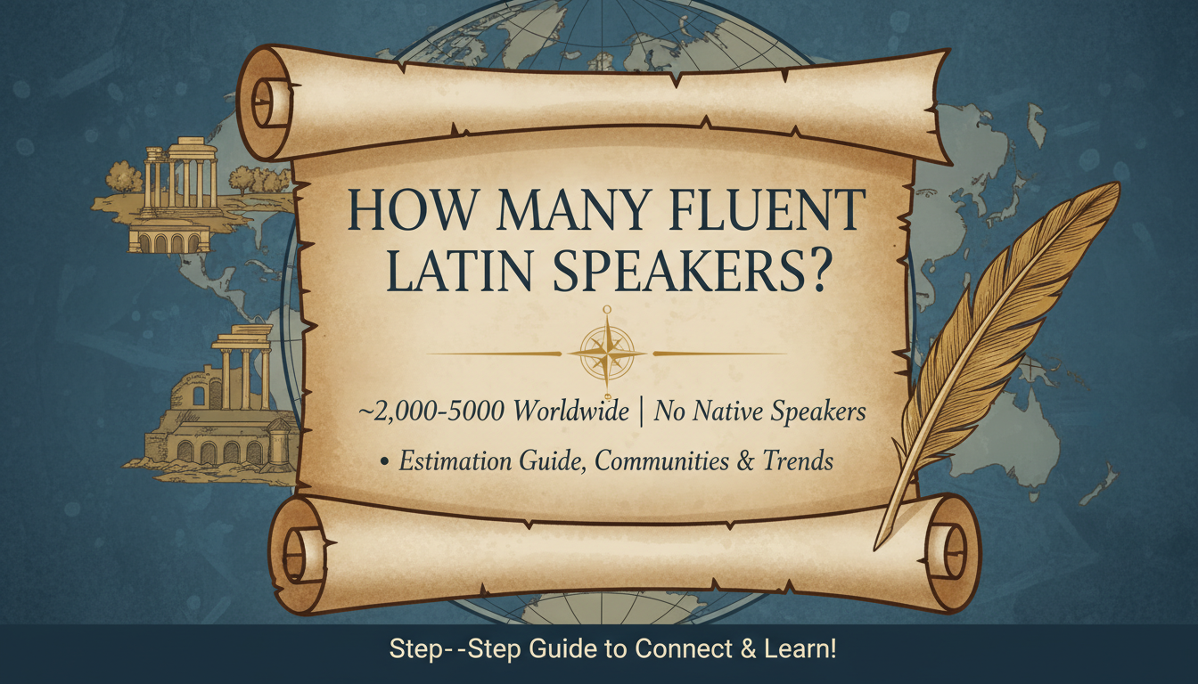 How Many Fluent Latin Speakers Are There? How Many Fluent Latin Speakers Are There?