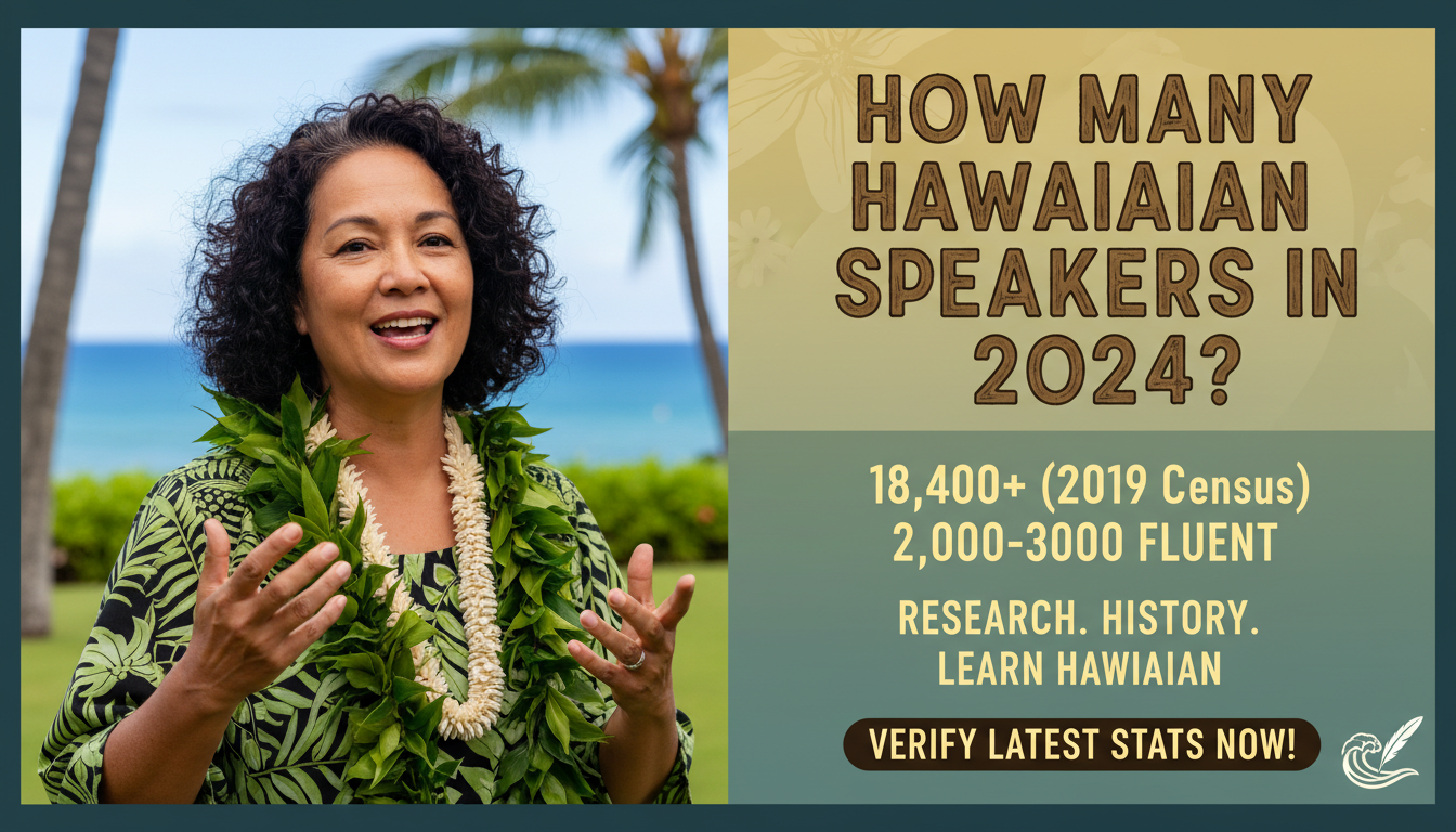 How Many Hawaiian Speakers in 2024? How Many Hawaiian Speakers in 2024?