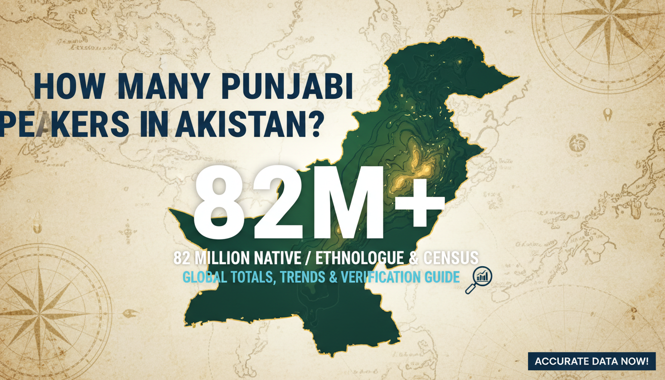 How Many Punjabi Speakers in Pakistan? 82M+