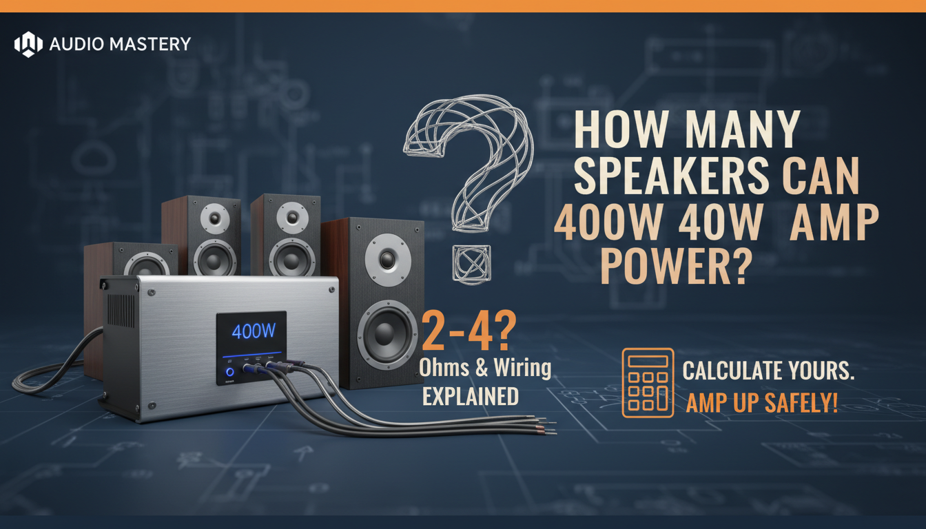 How Many Speakers Can a 400W Amp Power?