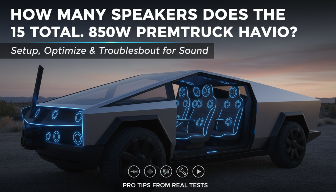 How Many Speakers Cybertruck Have? (15 Total)