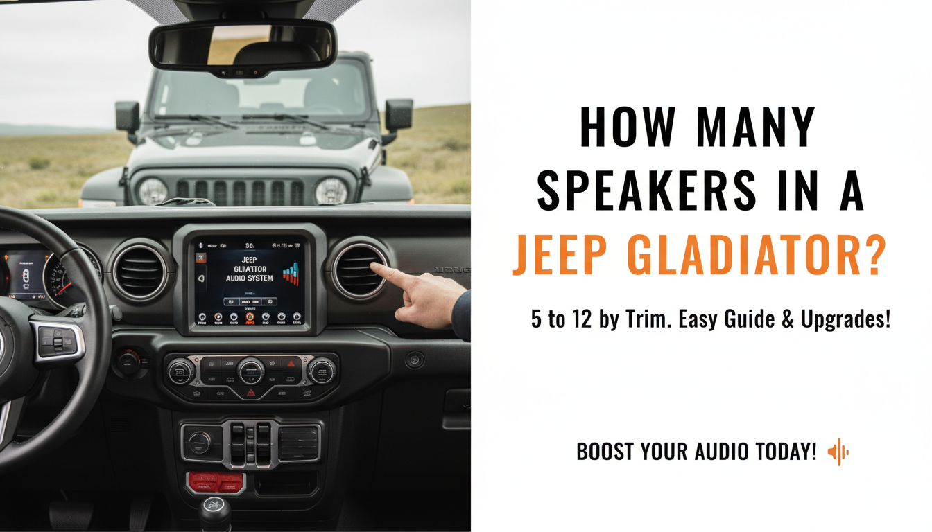 How Many Speakers in Jeep Gladiator?