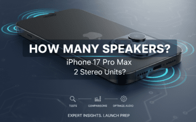 How Many Speakers iPhone 17 Pro Max?