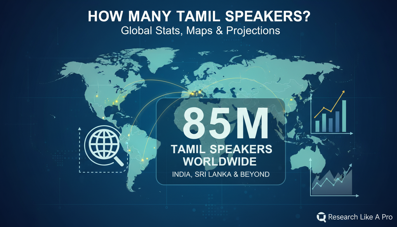 How Many Tamil Speakers? 85M Worldwide