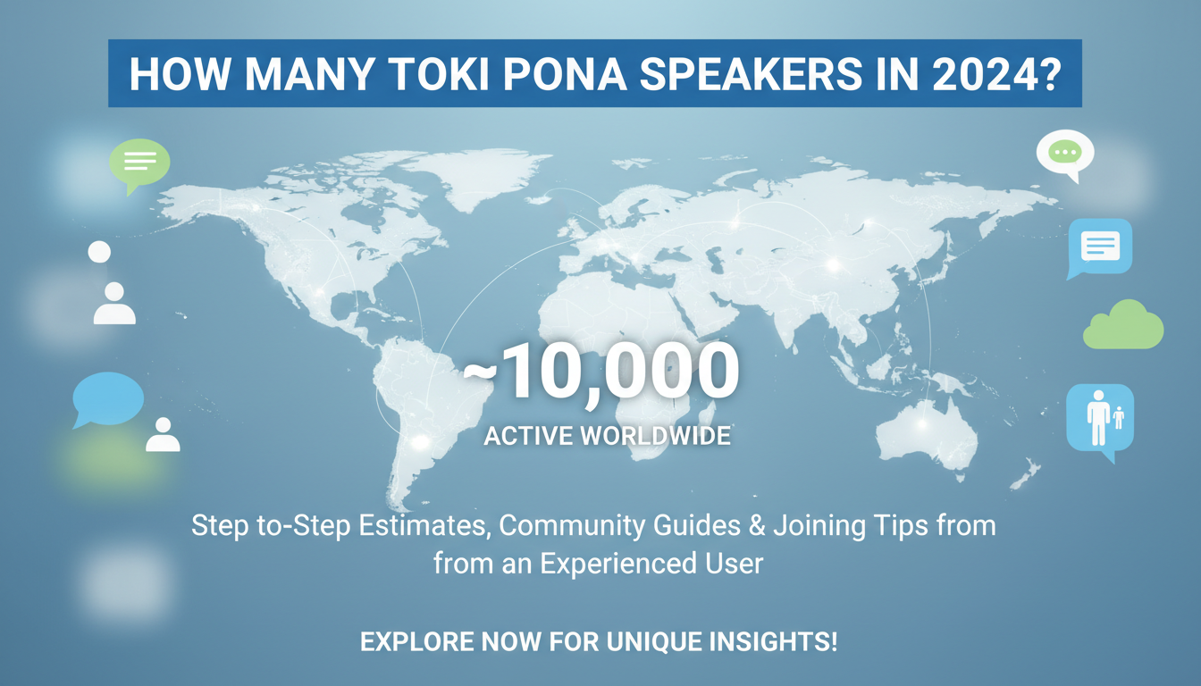 How Many Toki Pona Speakers in 2024?