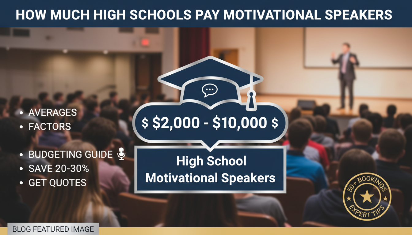 How Much High Schools Pay Motivational Speakers